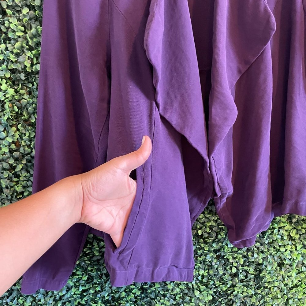 Torrid Purple Twill Drape Jacket - Picture 5 of 12